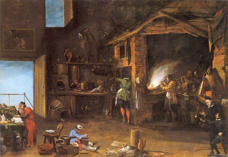 Napoletano, Filippo The Alchemist oil painting picture
